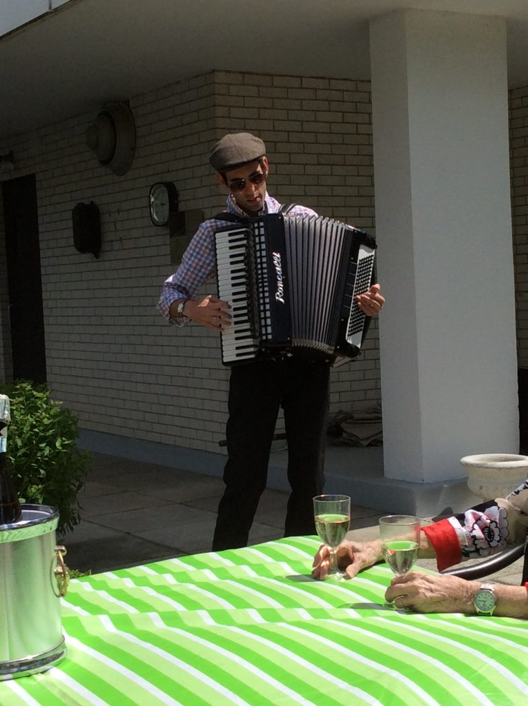 Accordion player David